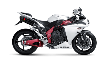 Akrapovic Slip-on Line Carbon Einddemper Set (L+R) met E-keur Yamaha YZF-R1 2009 - 2014